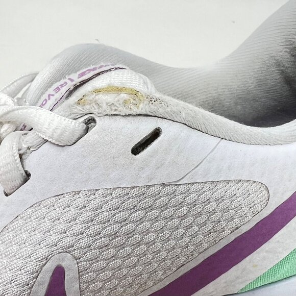 Nike Revolution 5 Womens Running Shoe White Pink Green BQ3207-111 Size 8 - Picture 12 of 16